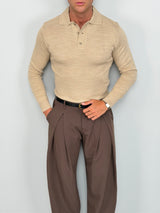 LONG-SLEEVE POLO SHIRT