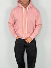 Sudadera básica con capucha de felpa