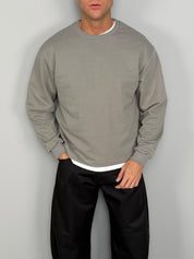 SWEAT-SHIRT COURT À GAZED 