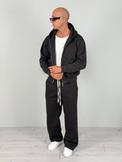 TUTA ZIP BOXY FIT FELPATA