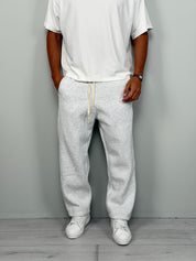 WIDE-STRIPED FLEECE TRACKSUIT TROUSERS
