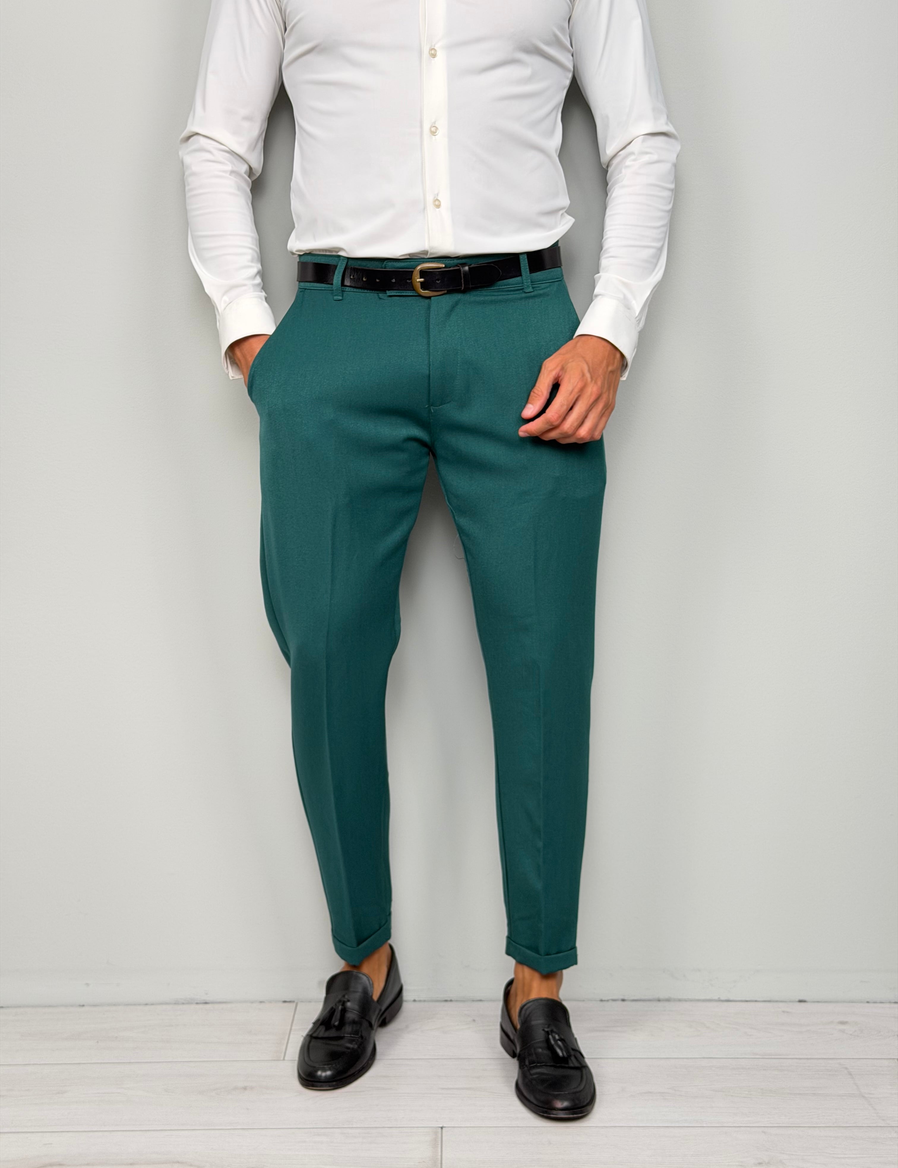 Pantalón modelo capri con vuelta invernal