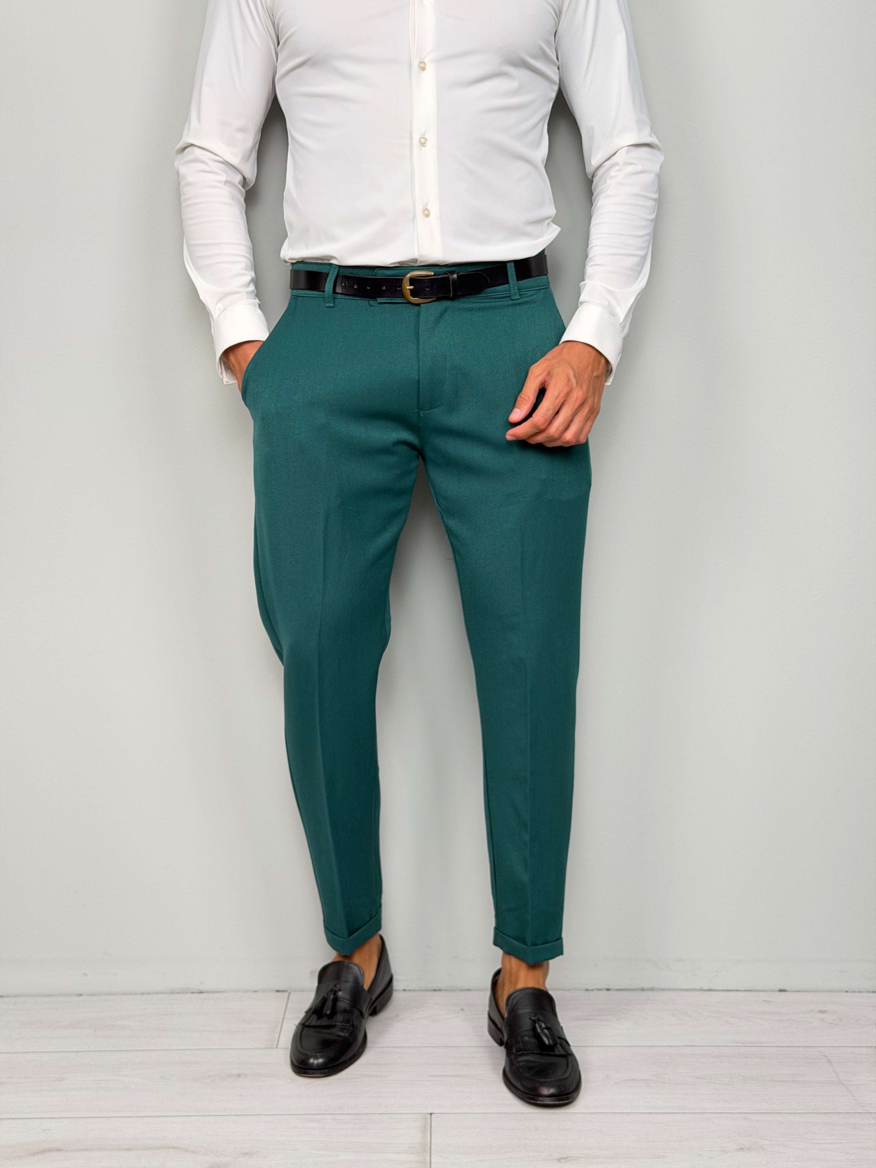 Pantalón modelo capri con vuelta invernal