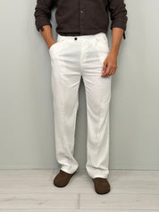 PANTALONE LINO CUBA AMPIO - TASCA DIETRO