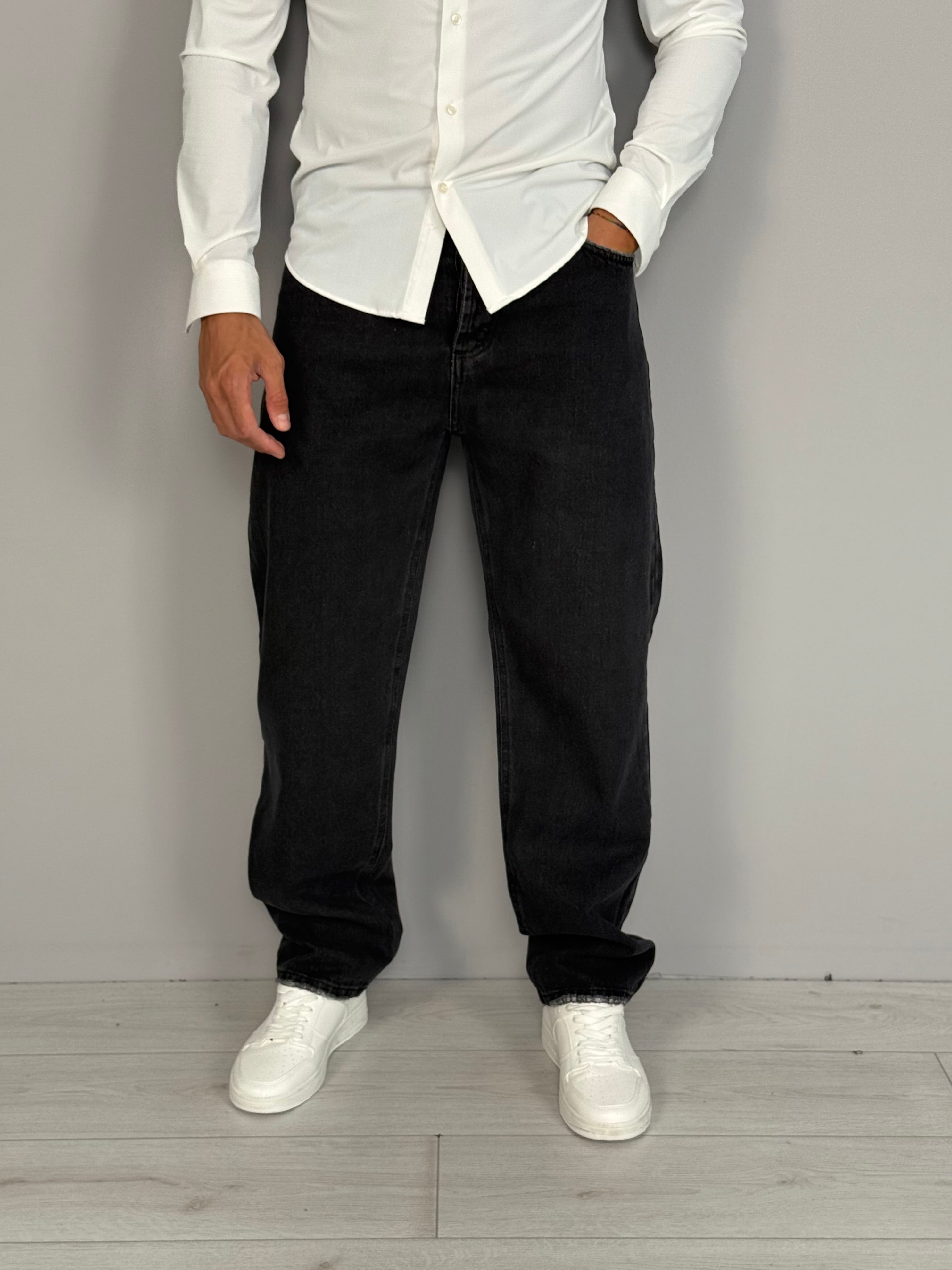 JEANS AMPIO DENIM BLACK