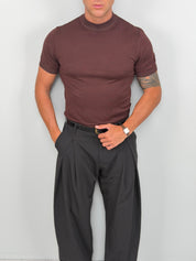 T-SHIRT MEZZO COLLO MAGLINA