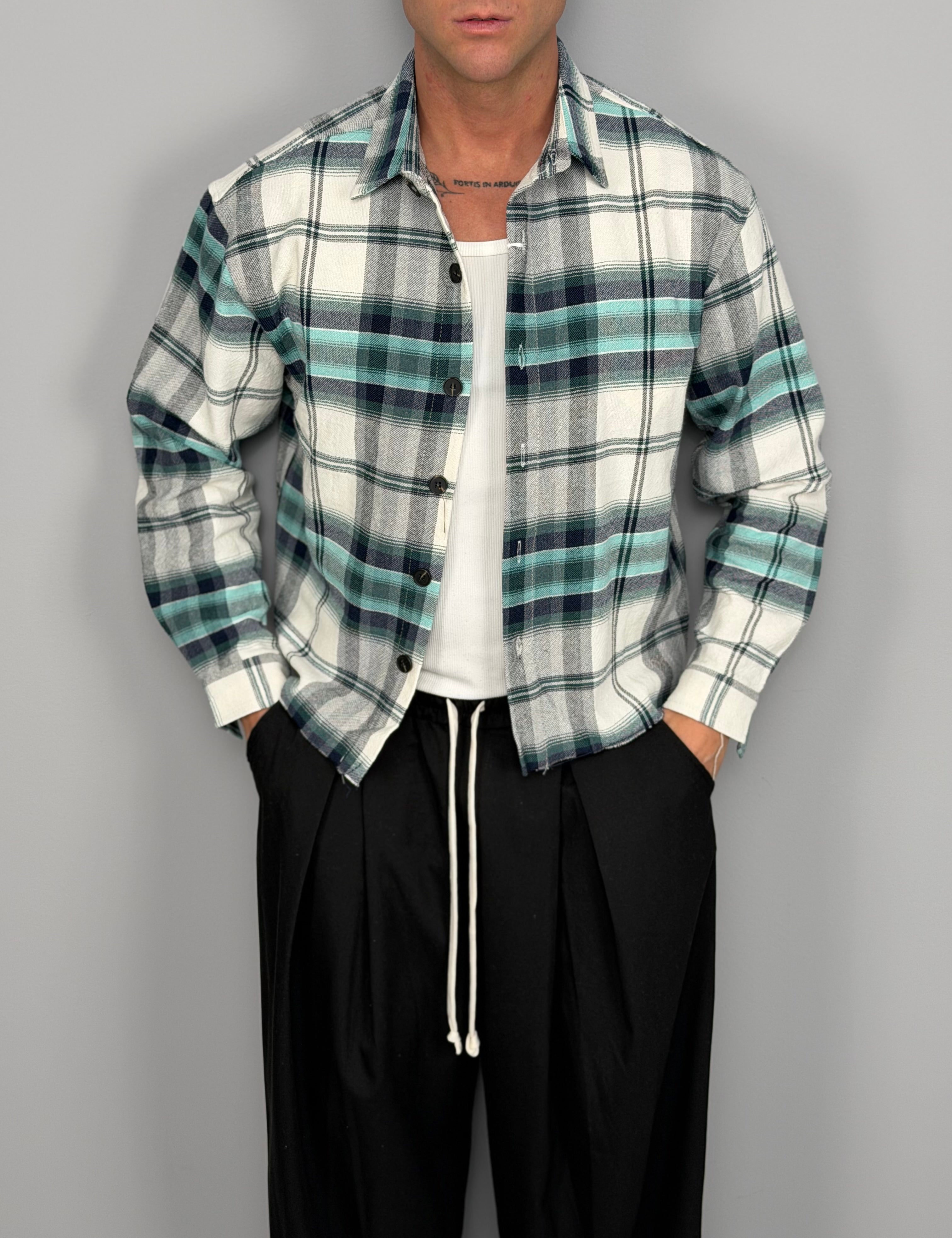 CHEMISE EN COTON À PATCHS 