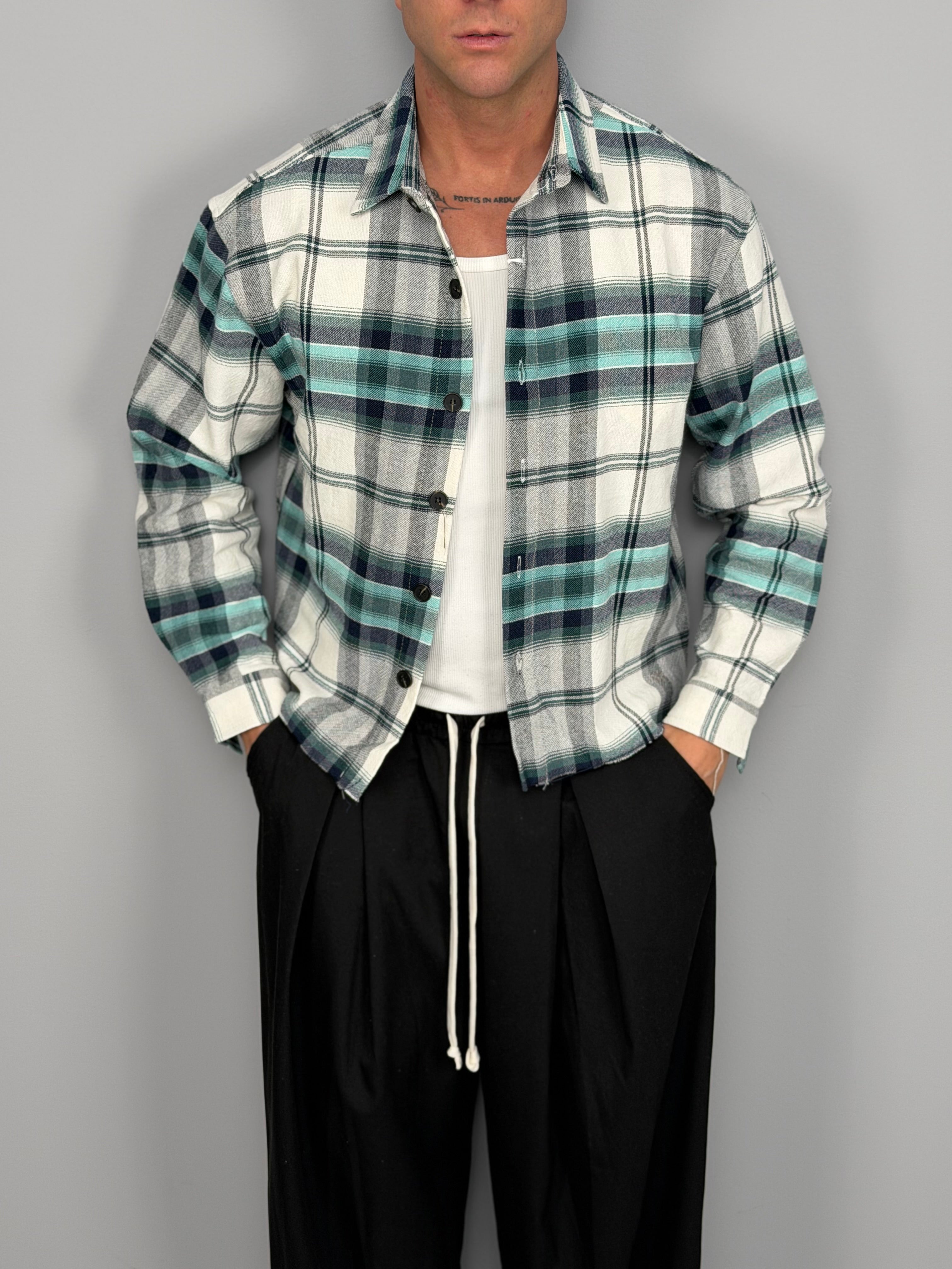 CHEMISE EN COTON À PATCHS 