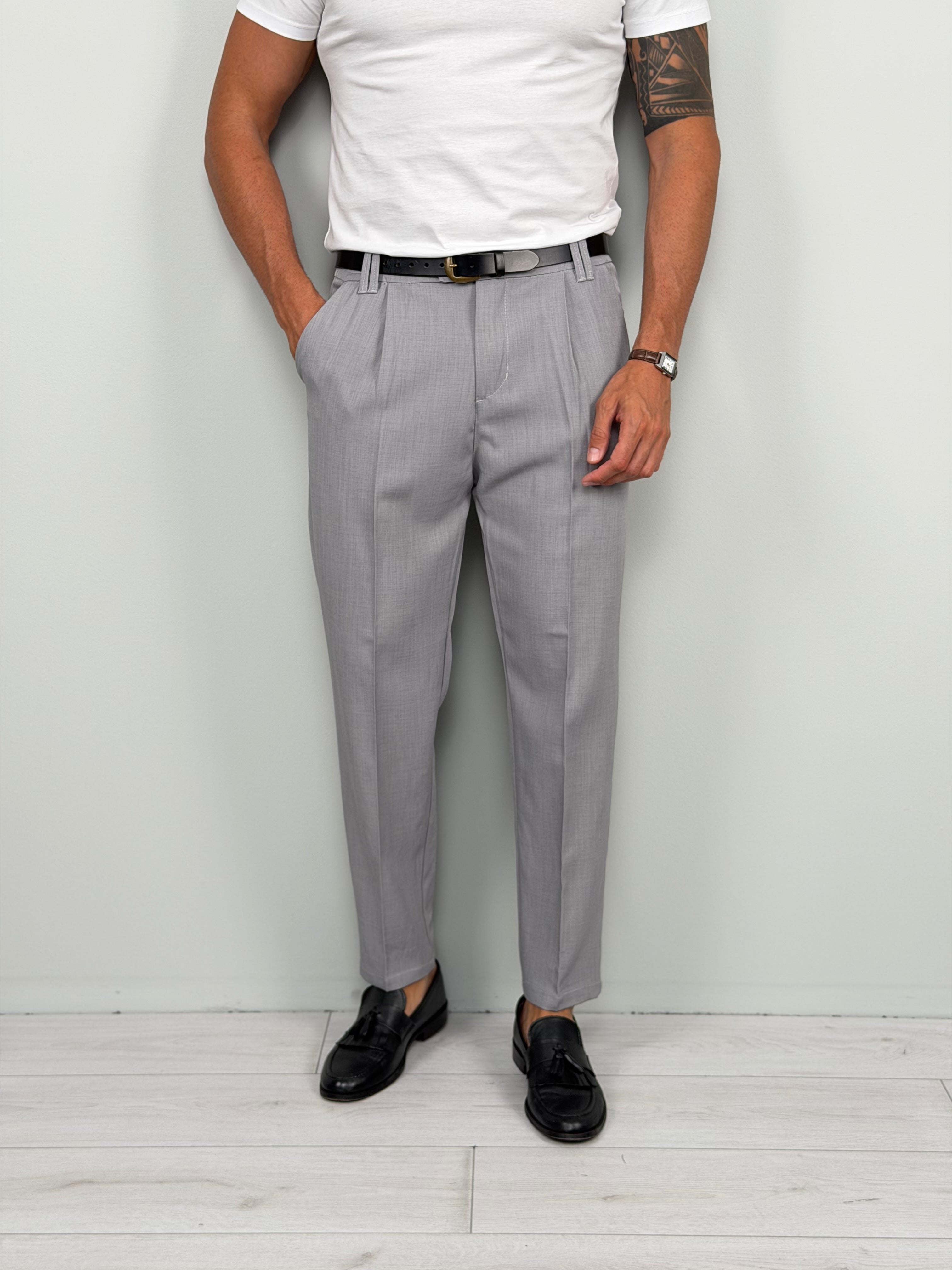 PANTALONE NORI MOD CAPRI - TASCA POSTERIORE