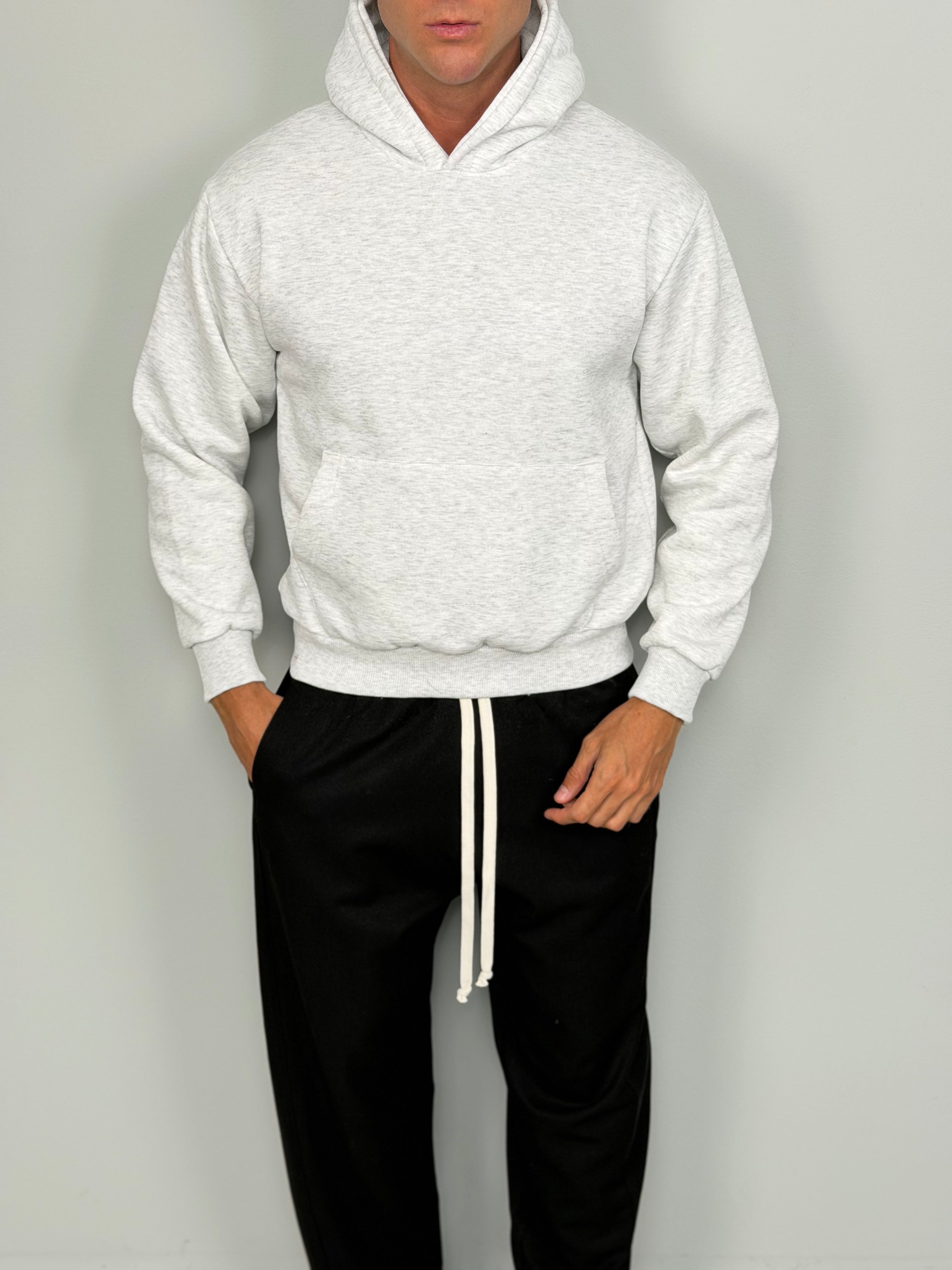 SWEAT SHIRT COUPE BOXY EN MOLLETON