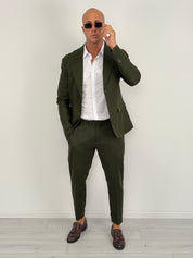 ABITO LINO MONOPETTO