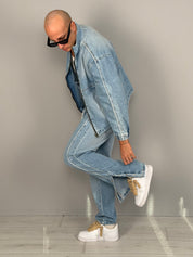 PANTALONES VAQUEROS COORDINATO GLACIAR