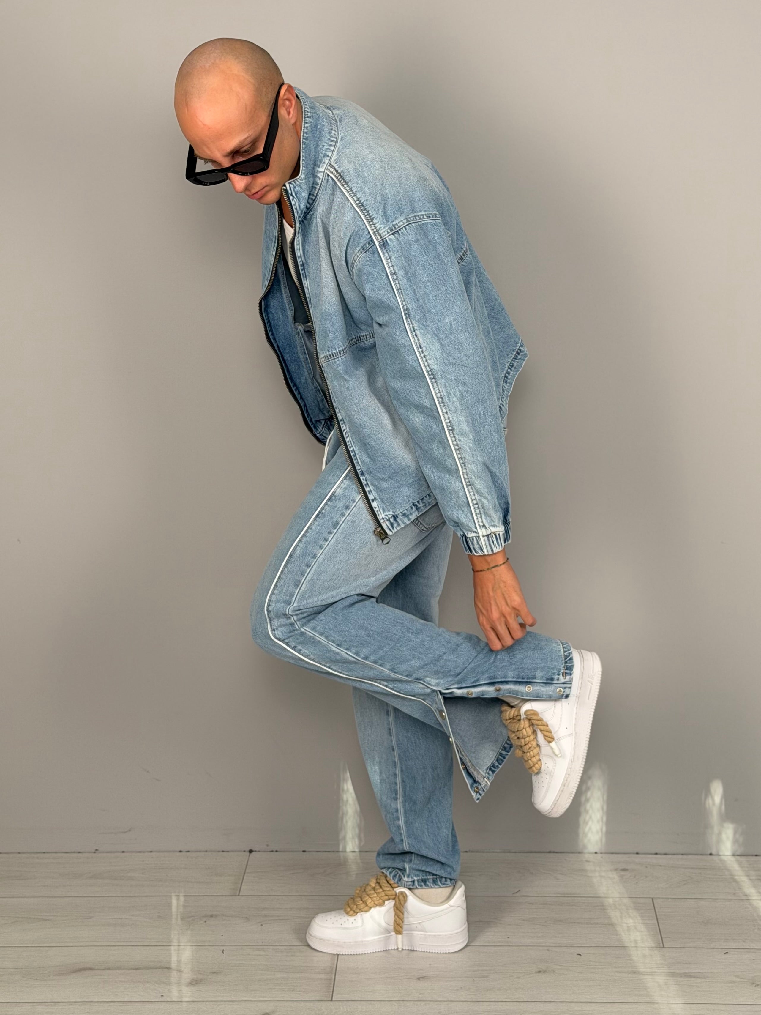 PANTALONES VAQUEROS COORDINATO GLACIAR