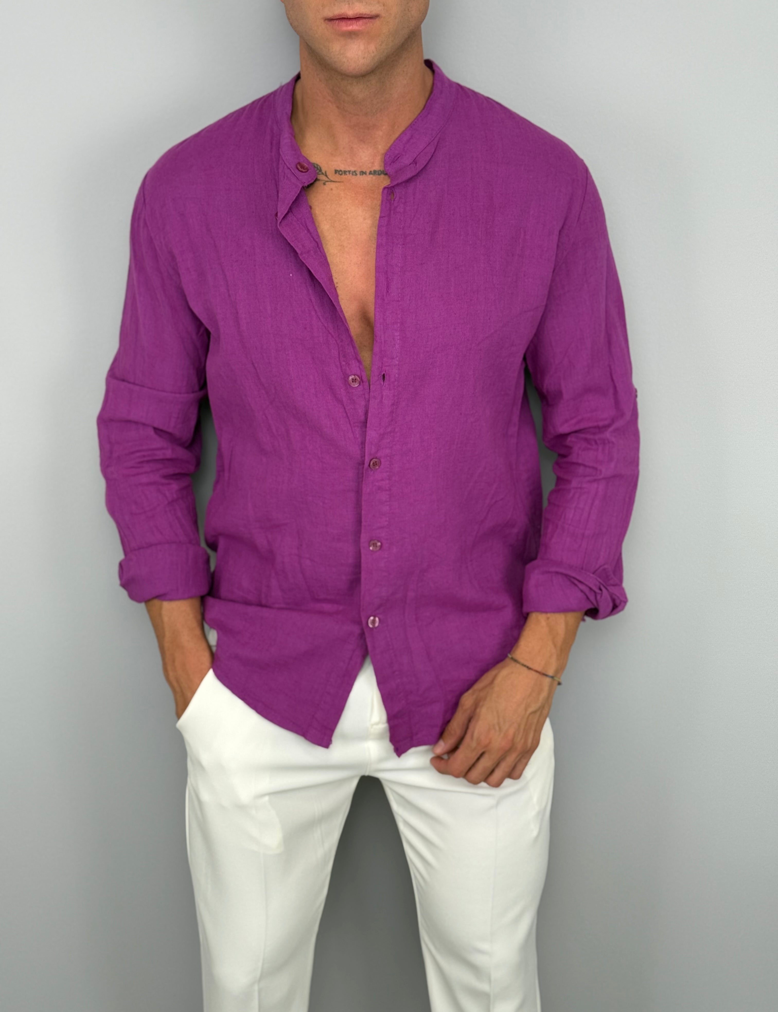 CAMICIA LINO COREANA