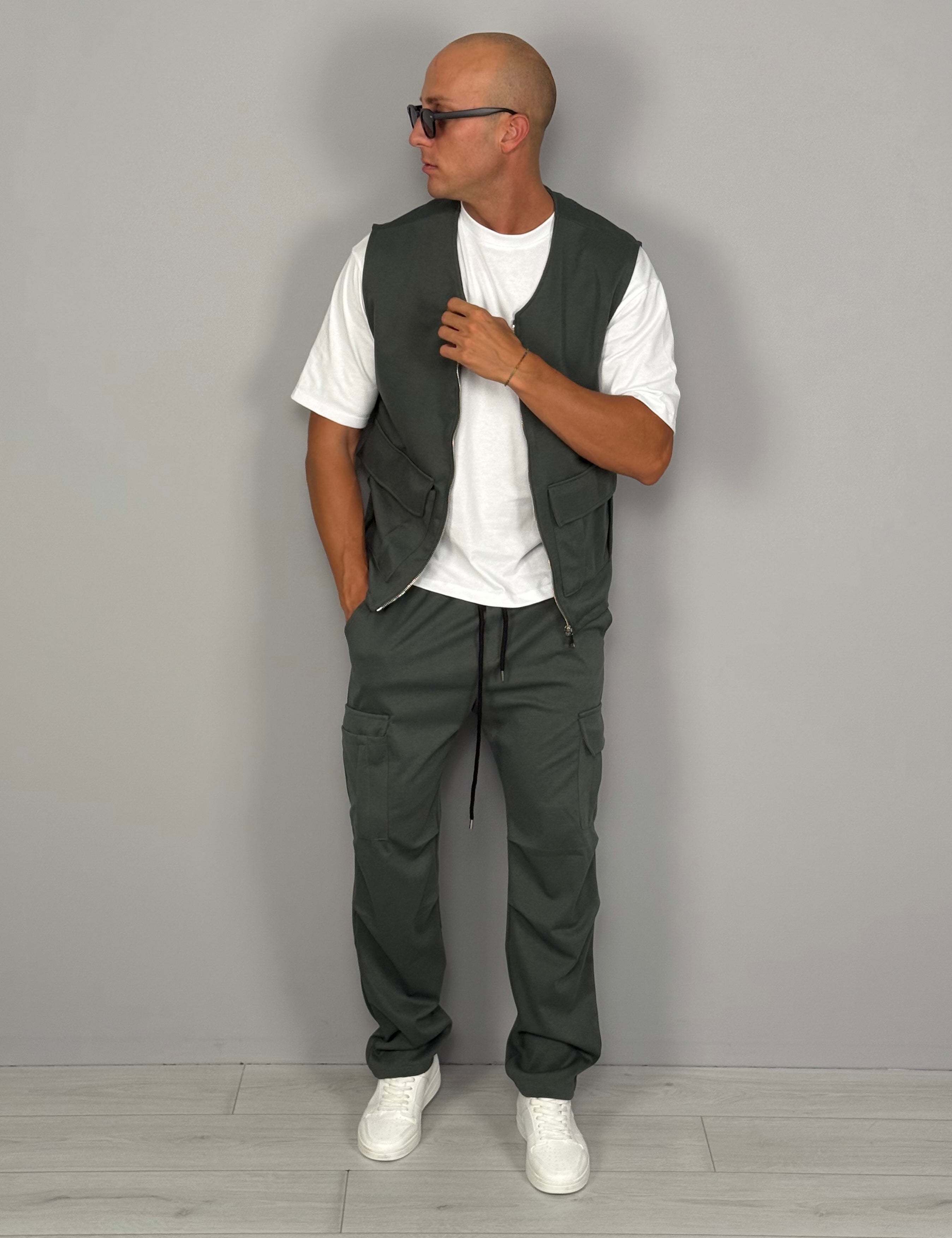 COORDINATO GILET TASCONATO