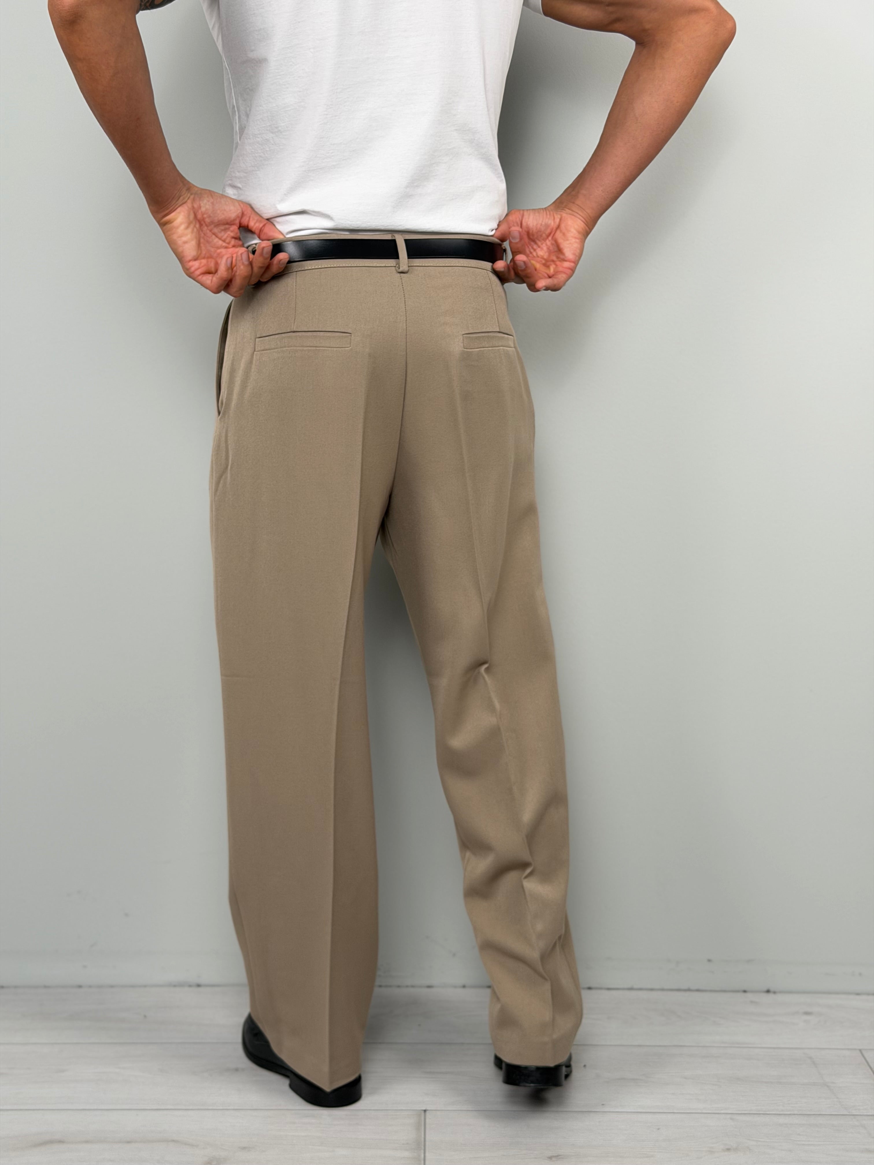 Pantalón elegante amplio premium - Bolsillos traseros invierno