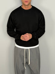 SWEAT-SHIRT COURT À GAZED 