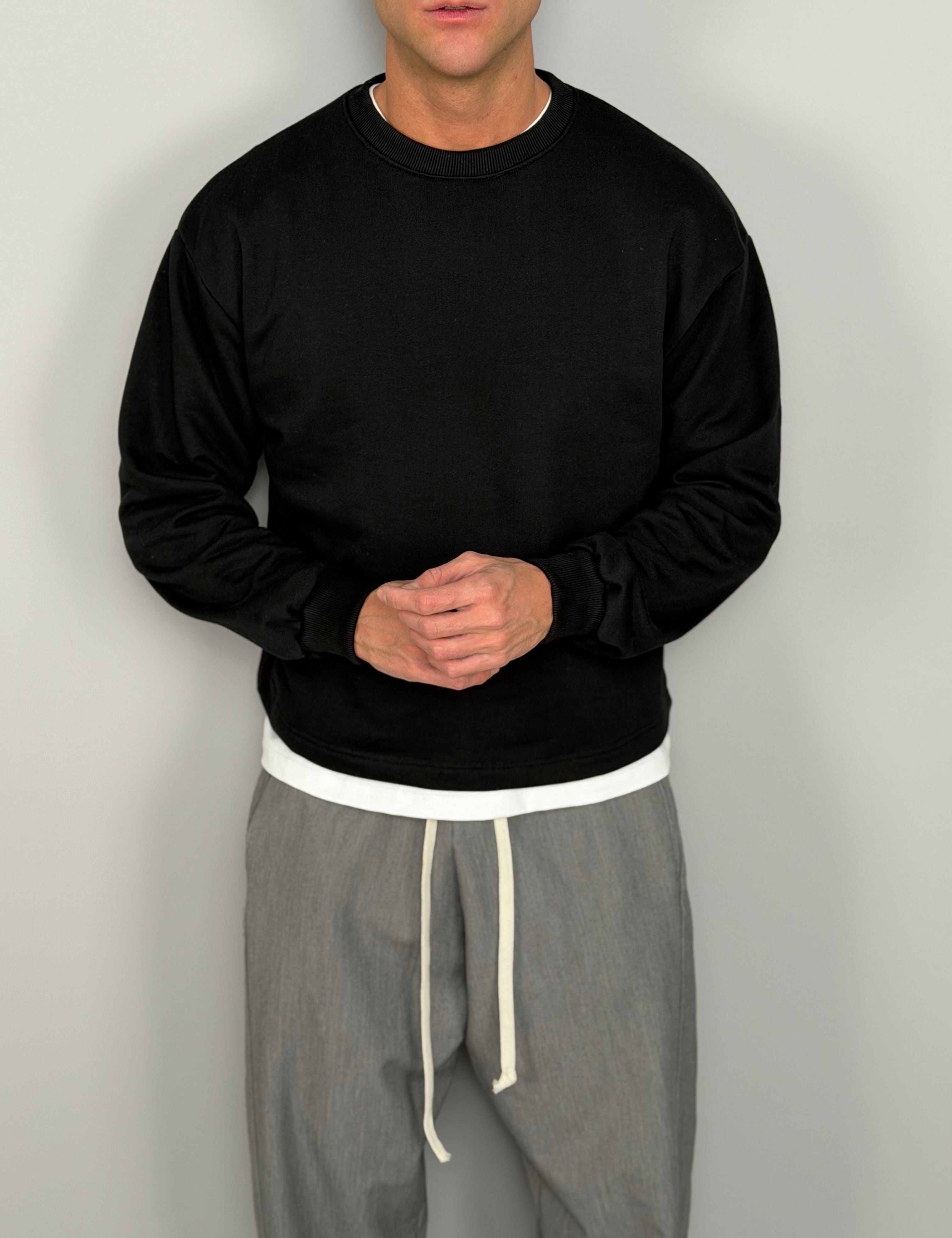 SWEAT-SHIRT COURT À GAZED 