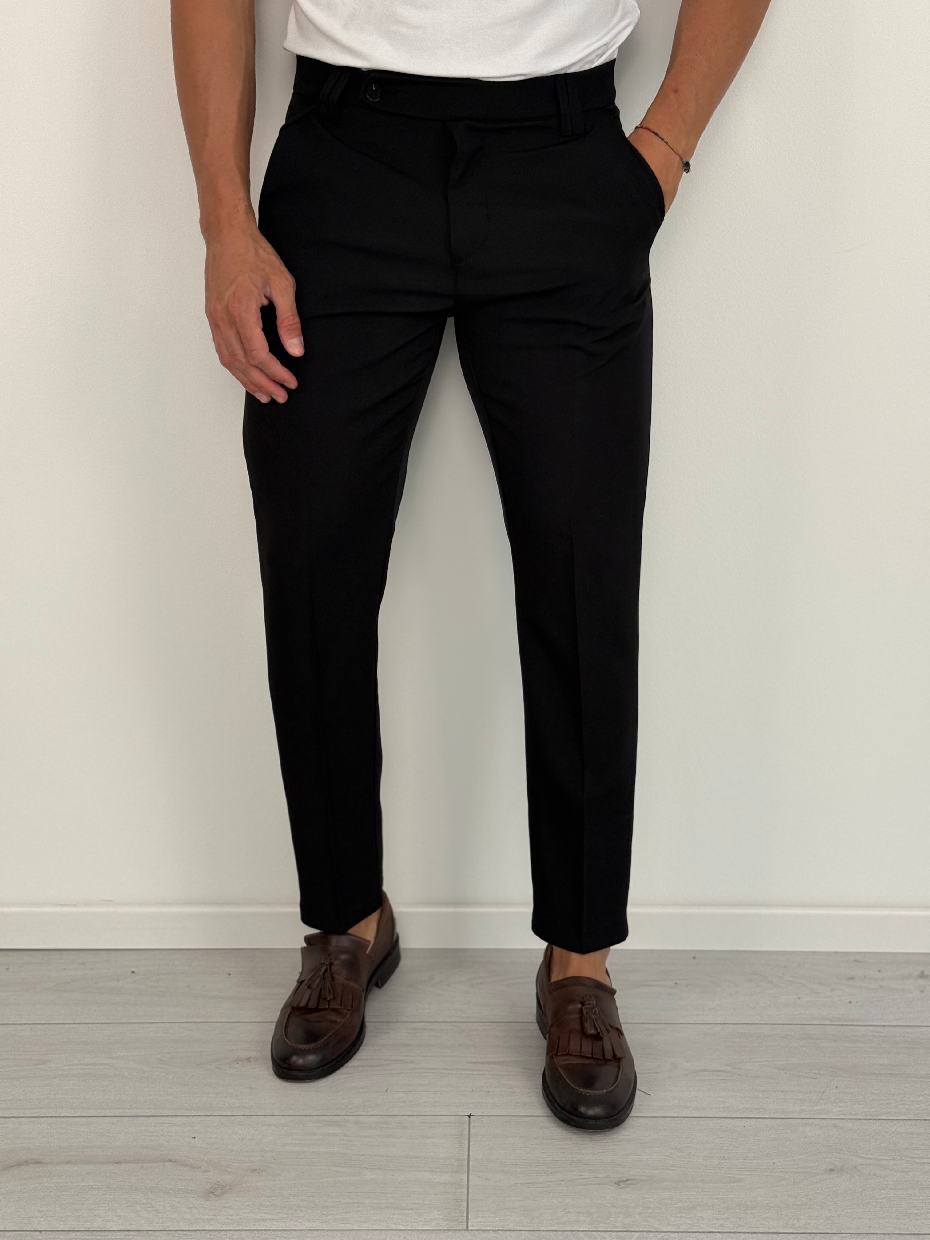 PANTALONE FIAMMATO MOD CAPRI PREMIUM (TASCHE DIETRO)