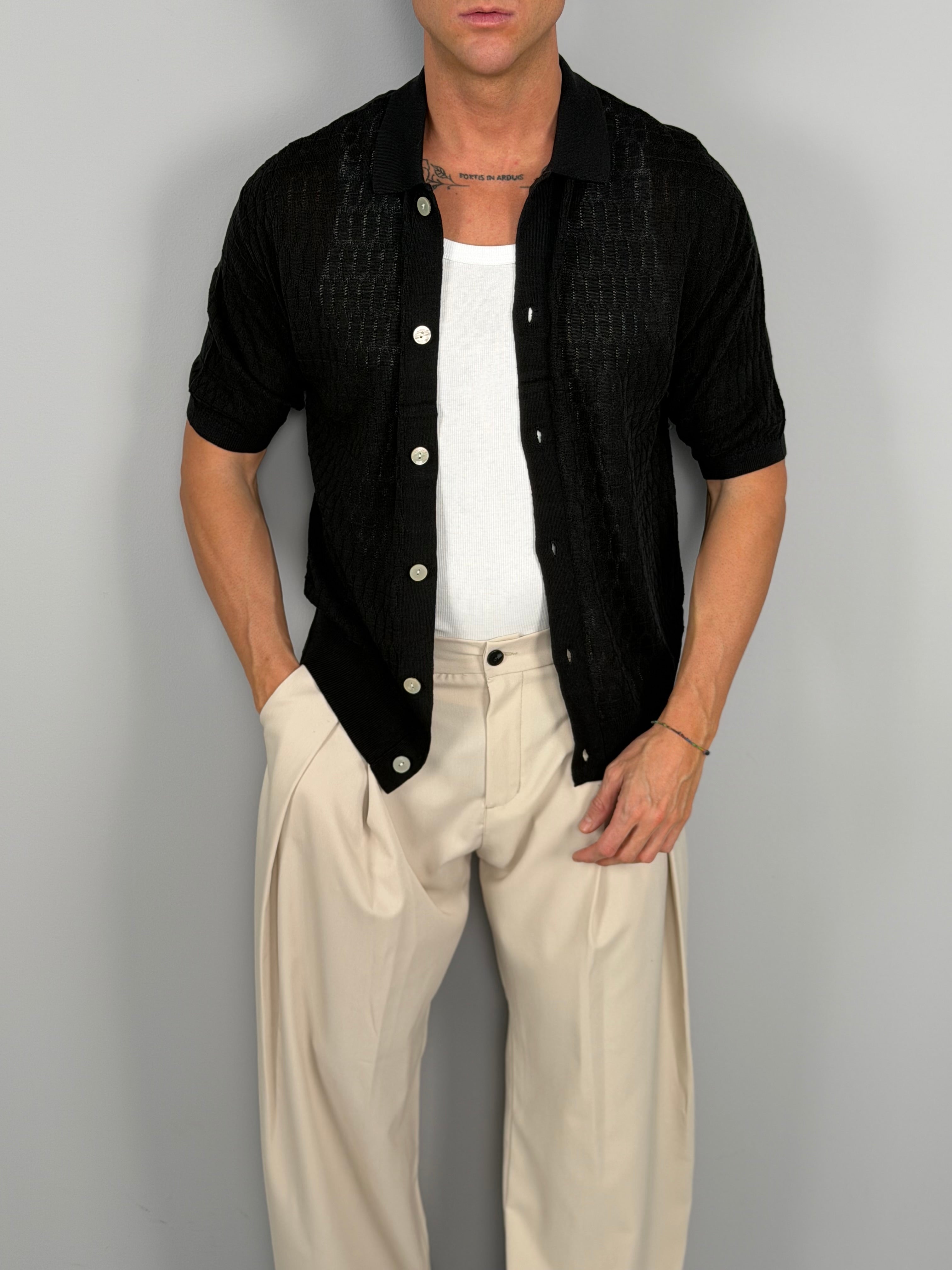 CÁMISA DE PUNTO ESENCIAL