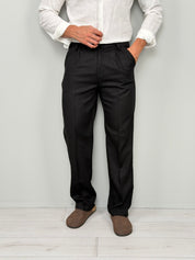 PANTALONE LINO CUBA AMPIO - TASCA DIETRO