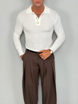 LONG-SLEEVE POLO SHIRT