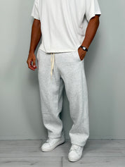 WIDE-STRIPED FLEECE TRACKSUIT TROUSERS