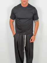 CROP T-SHIRT IN SEA ISLAND COTTON