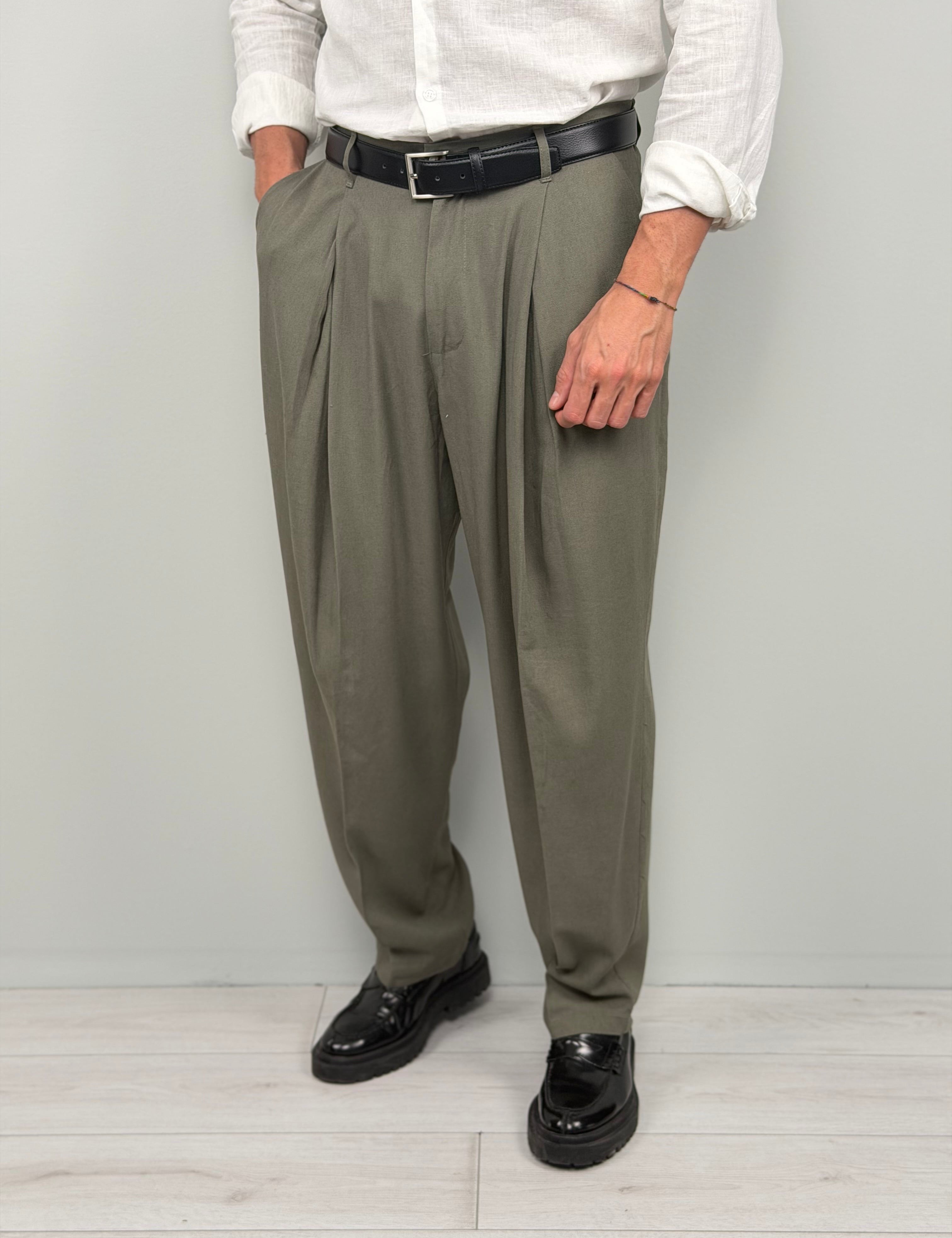 PANTALONE LINO GEEKOM AMPIO