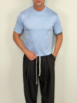CROP T-SHIRT IN SEA ISLAND COTTON