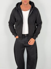 ZIP ROUNDLACE SWEATSHIRT