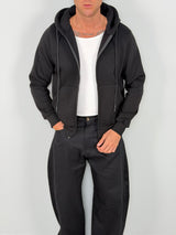 ZIP ROUNDLACE SWEATSHIRT