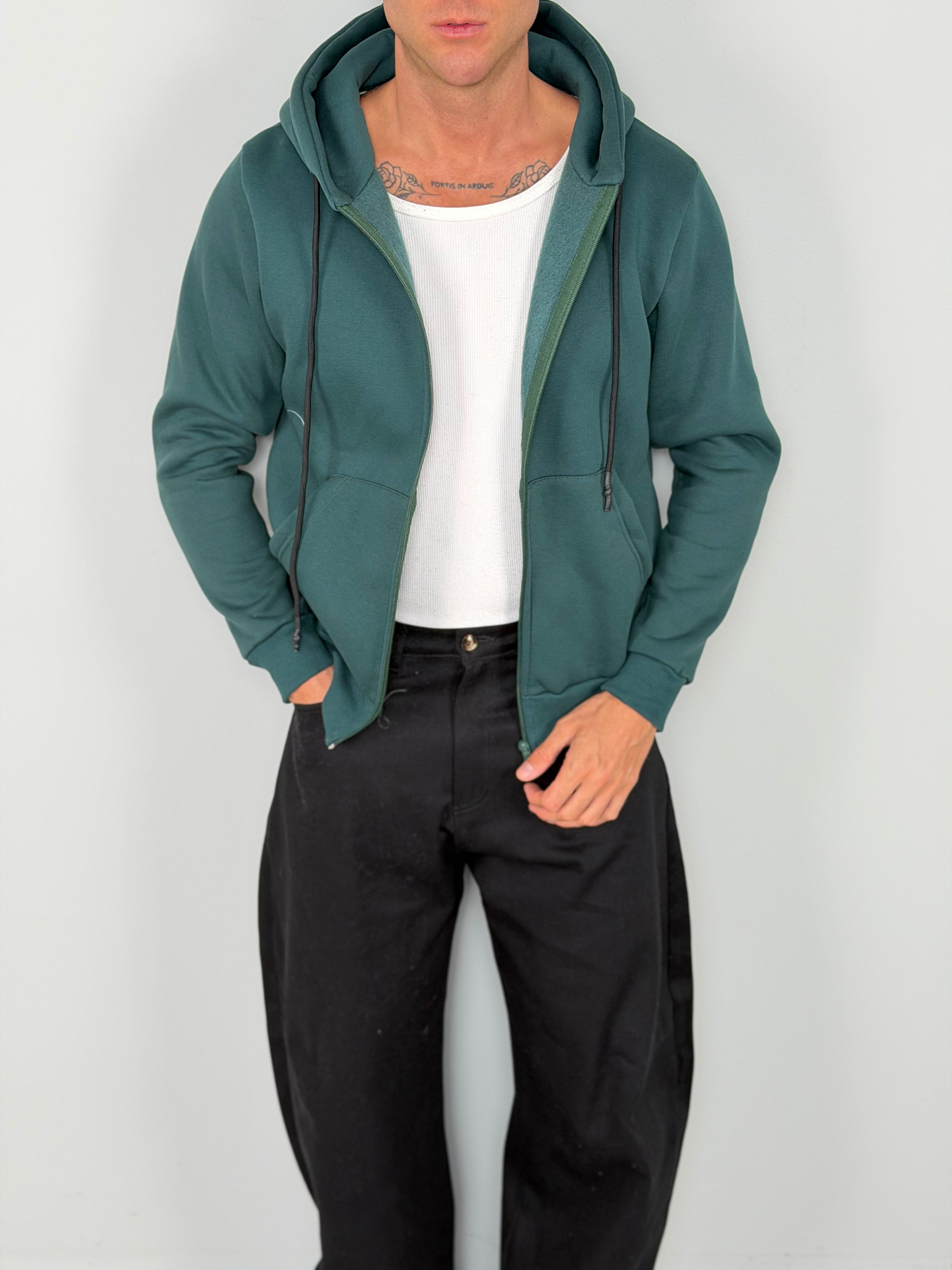 ZIP ROUNDLACE SWEATSHIRT