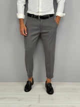 CAPRI FALL TROUSERS WITH ROLLS - BACK POCKETS 