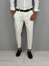 CAPRI FALL TROUSERS WITH ROLLS - BACK POCKETS 