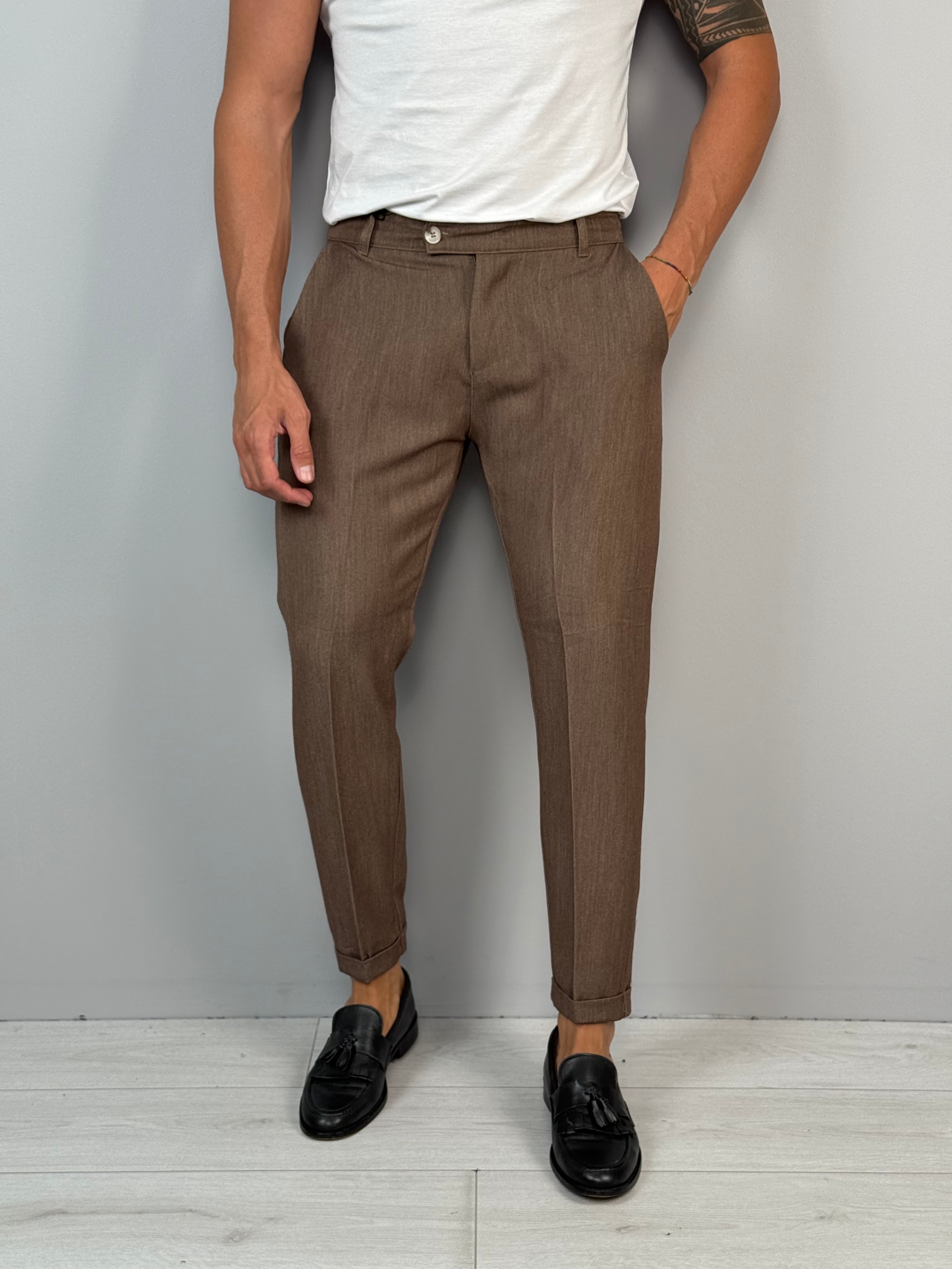 PANTALONE MOD CAPRI RISVOLTINO