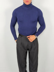 Rollkragen-Feinstrickpullover