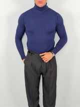 Rollkragen-Feinstrickpullover