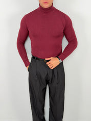 Rollkragen-Feinstrickpullover