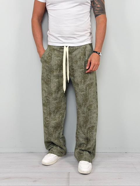 MARBLED TRACK PANTS