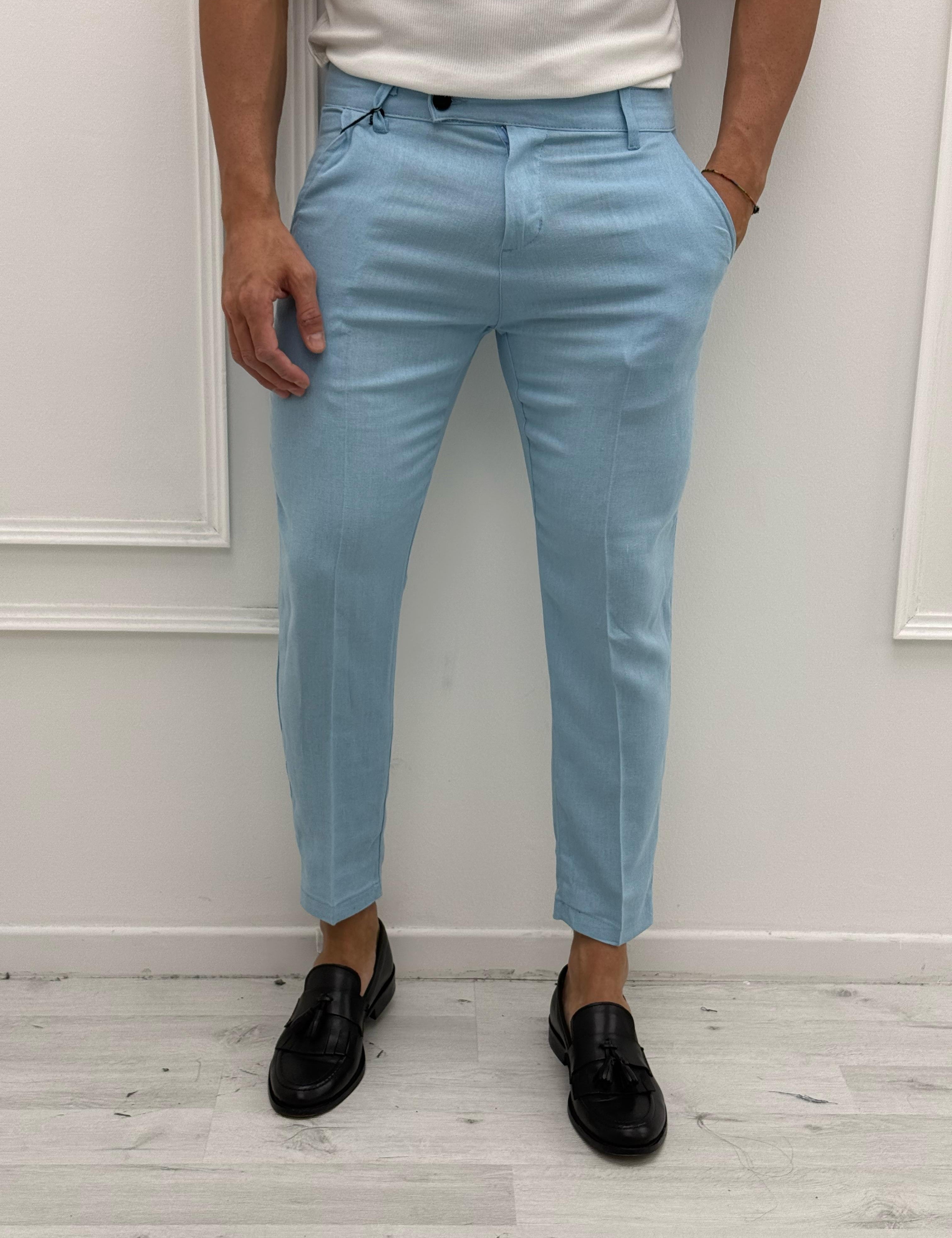 PANTALONE LINO MOD CAPRI