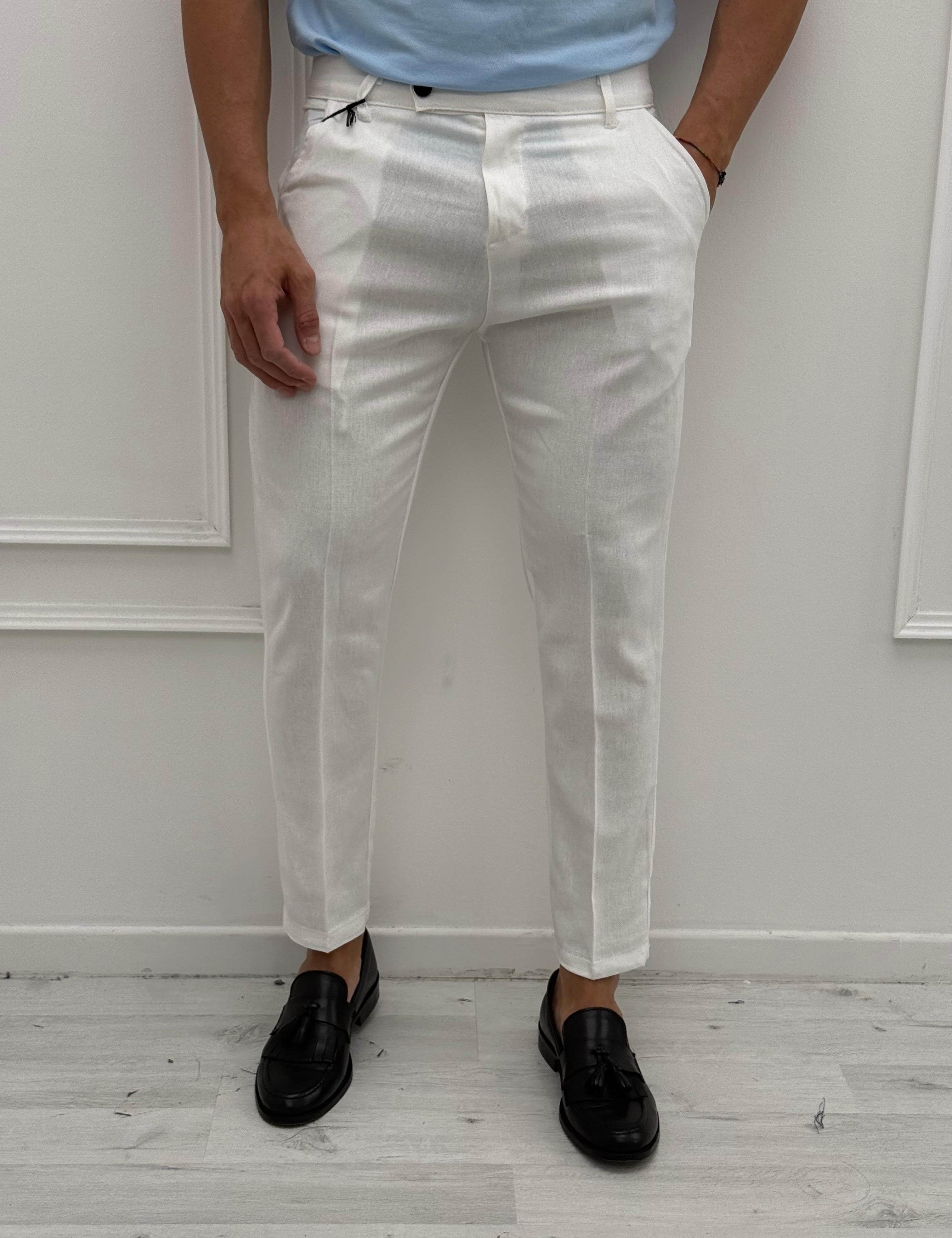 PANTALONE LINO MOD CAPRI