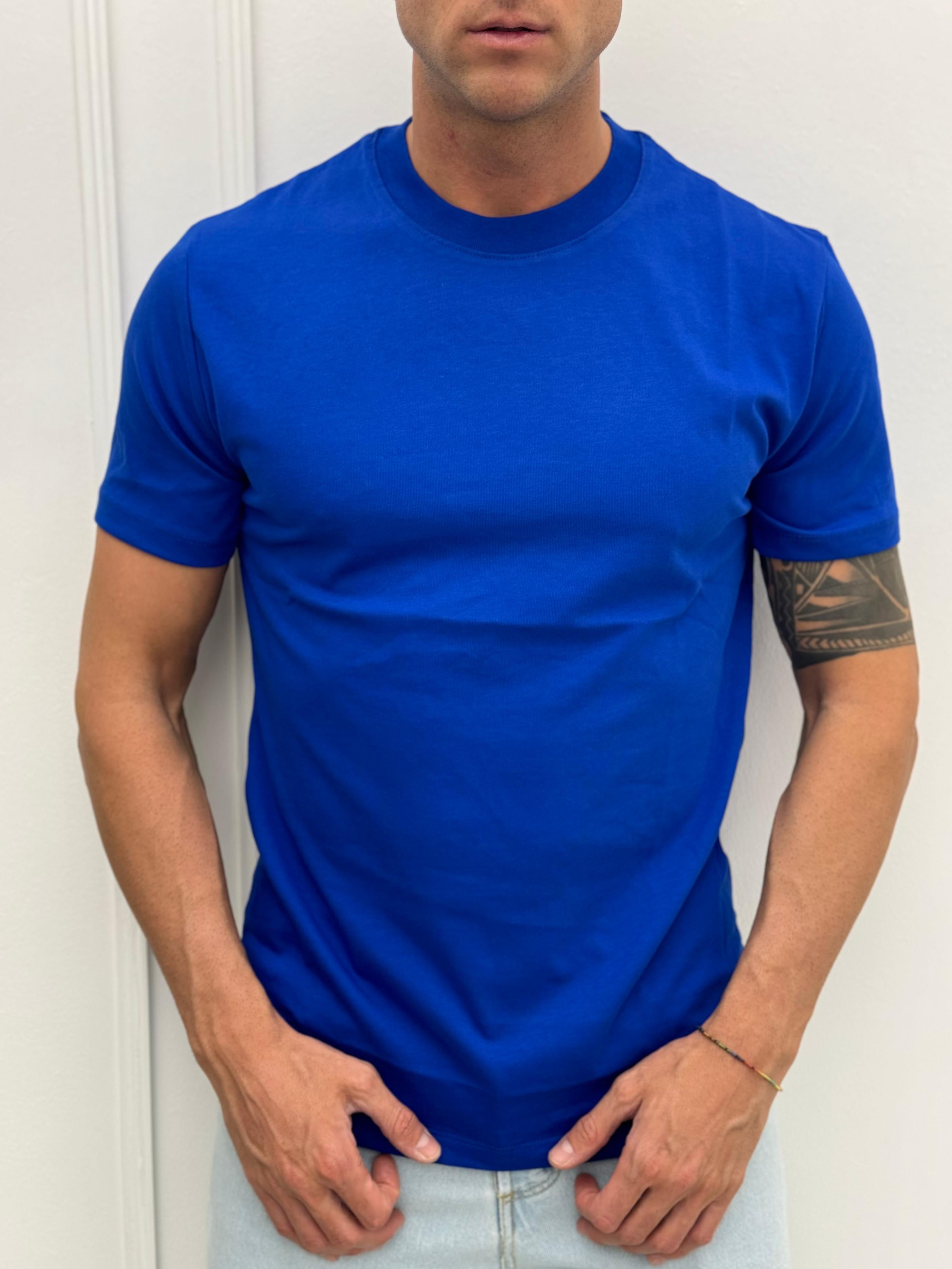 T-SHIRT V2 BASICA - Tg.XL Blu Royal