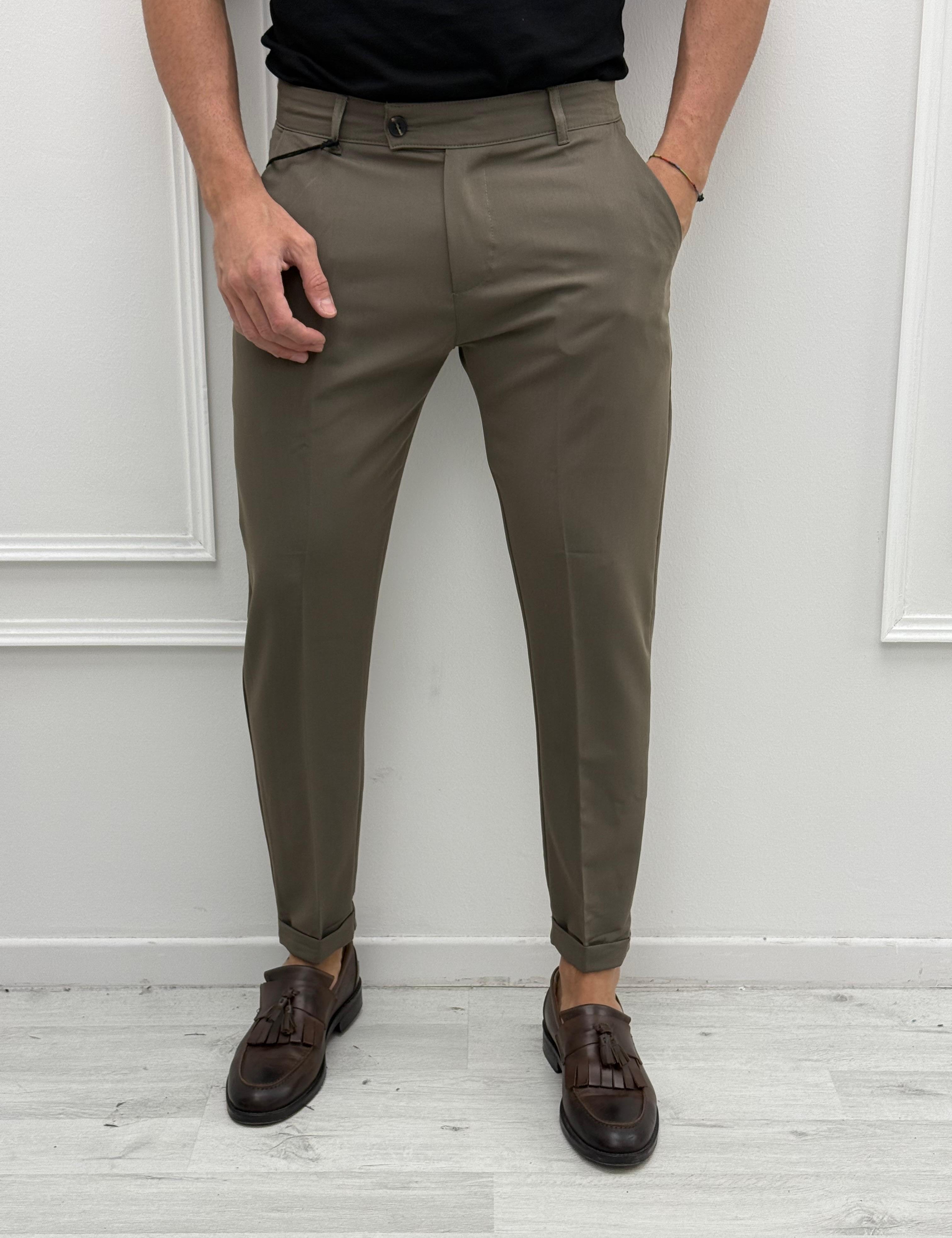 PANTALONE MOD CAPRI RISVOLTINO - ESTIVO