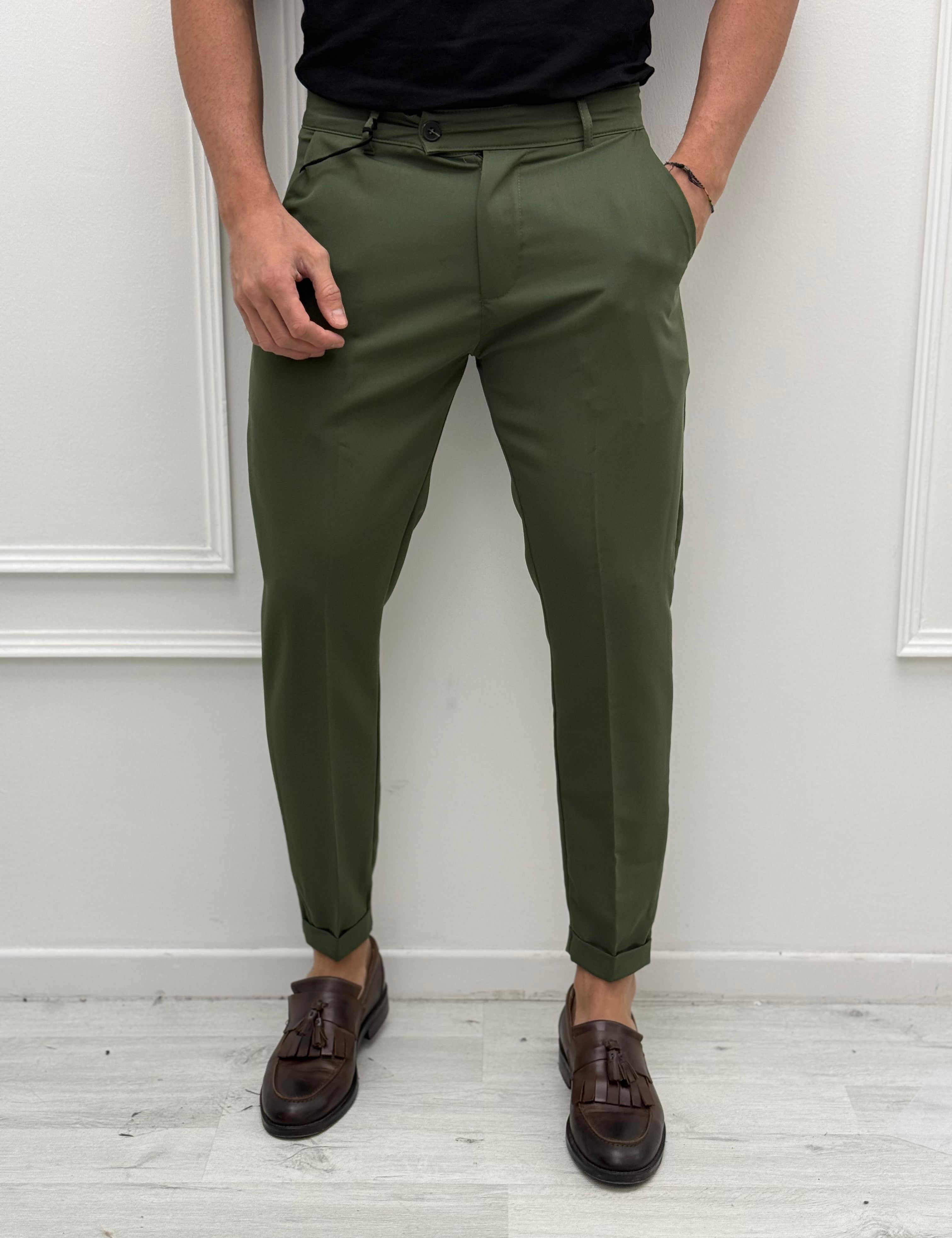 PANTALONE MOD CAPRI RISVOLTINO - ESTIVO