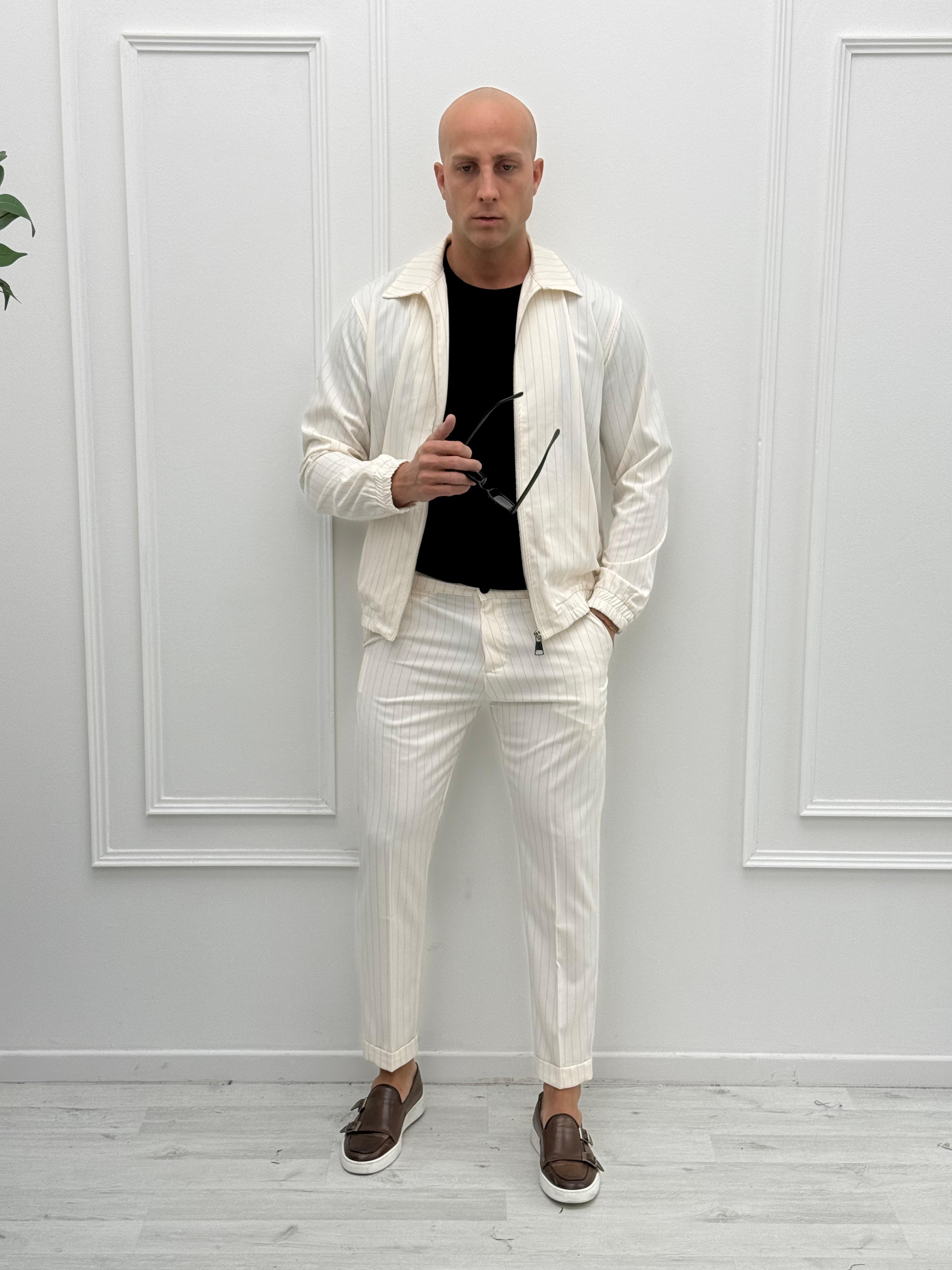 COORDINATO DINASTY GESSATO - Tg. XL Beige