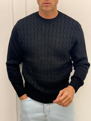 MAGLIONE V10 TRECCIA- Tg. M bianco e XL Grigio