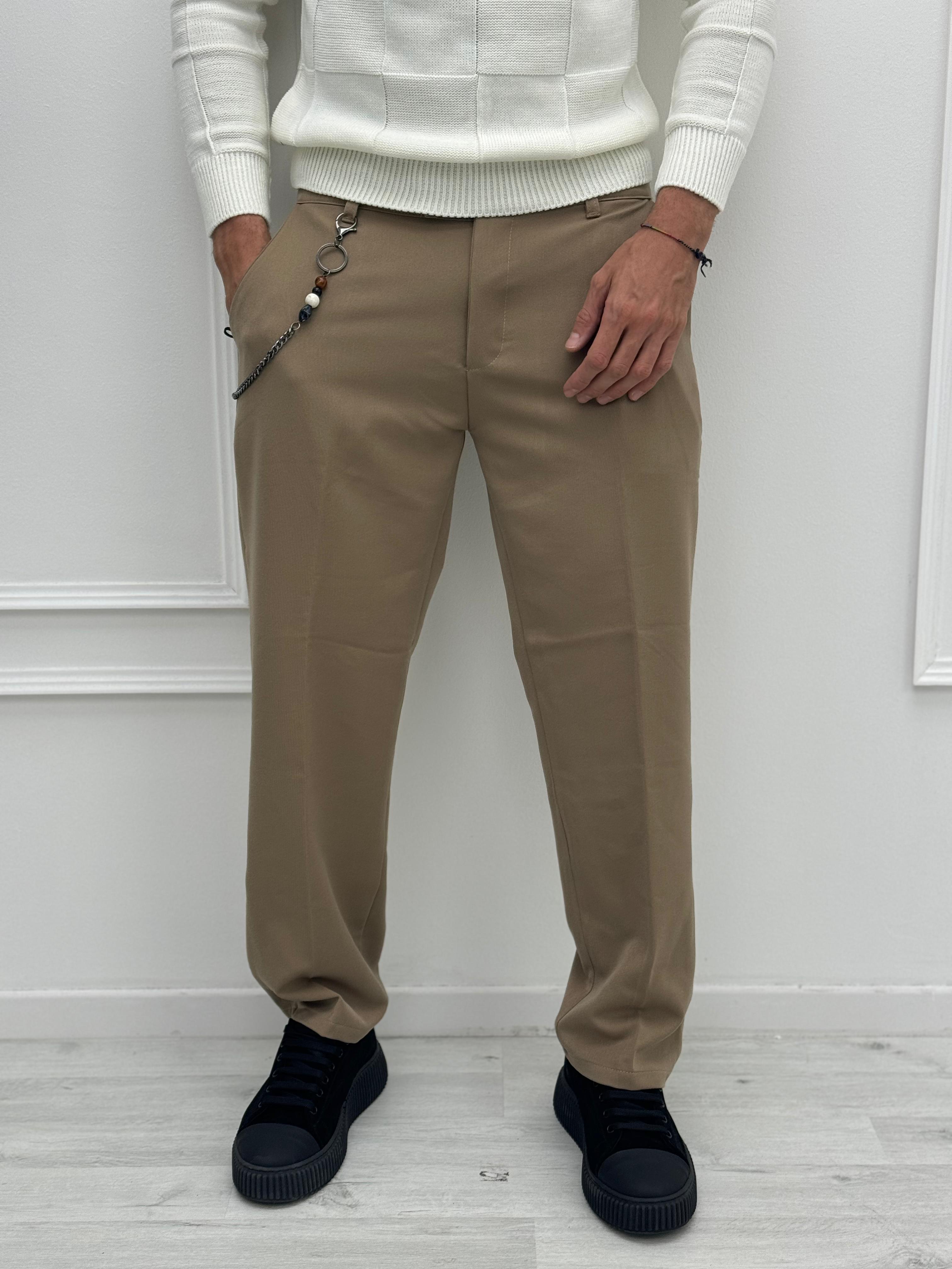 PANTALONE BAGGY - Tg.M Cammello