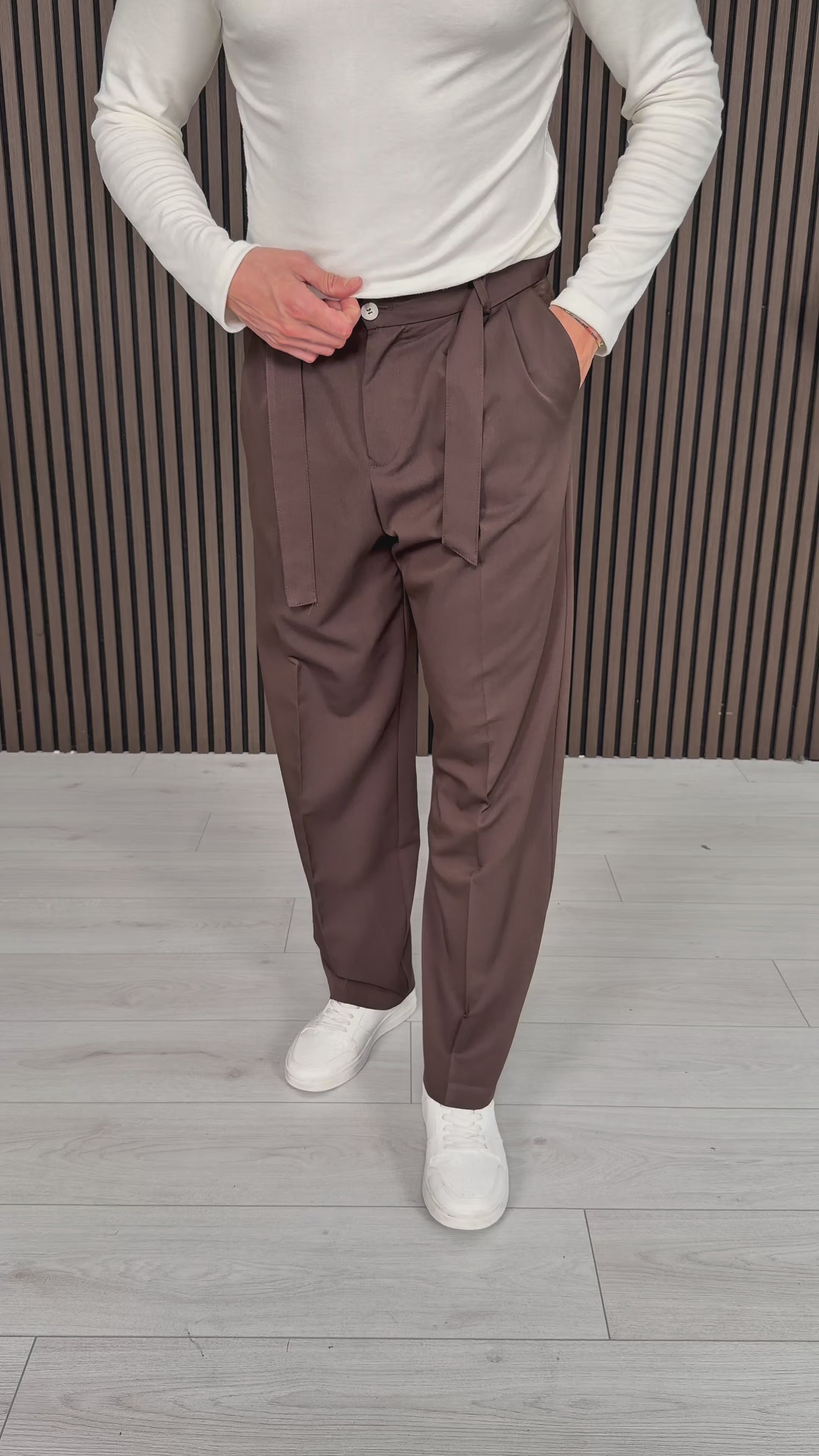 PANTALONE ELEGANT AMPIO PREMIUM - TASCHE DIETRO