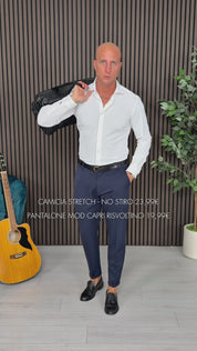 Winterliche Capri-Hose mit Umschlagmodul